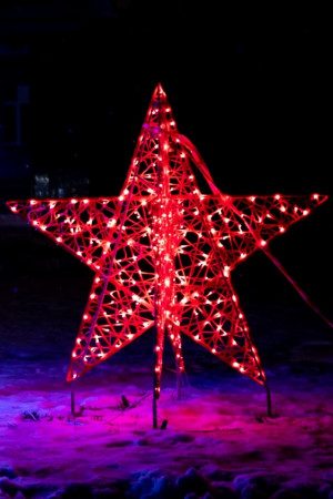 Светодиодная инсталляция Звезда объемная композит 120 см., Сад Радости (SR338)