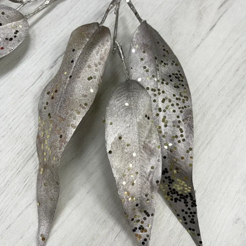 Ветвь Лавр Императорский 120 см., шампань, 1 шт., Christmas DeLuxe (87503)