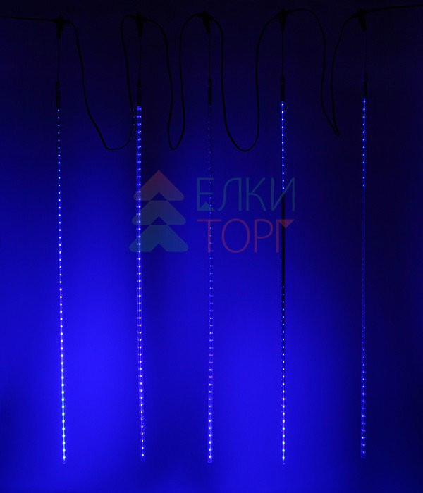 Гирлянда Тающие сосульки 5*1 м., 24V., 480 синих LED ламп, коннектор, черный ПВХ, Beauty Led (CCL480-10-1B) в Белгороде
