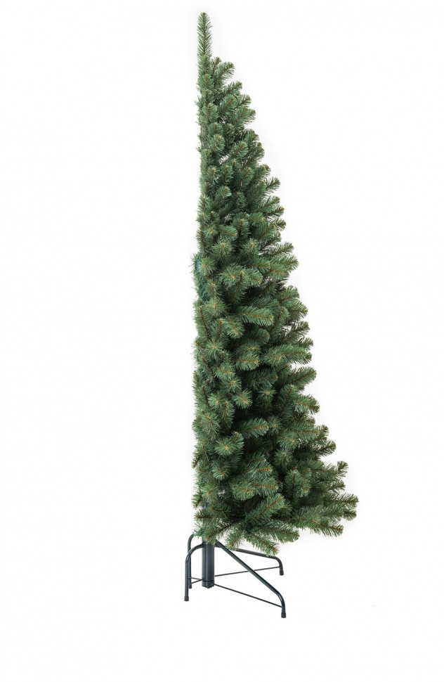 Искусственная елка пристенно-угловая Эльза 210 см., мягкая хвоя ПВХ, ЕлкиТорг (55210)