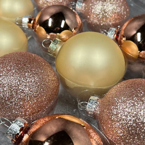 Набор стеклянных шаров Розовое шампанское 42 шт., Christmas DeLuxe (87164)