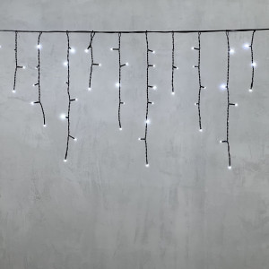 Светодиодная бахрома 3,1*0,5 м., 150 холодных белых LED ламп, черный провод ПВХ, LTC (PIL150-11-2W)