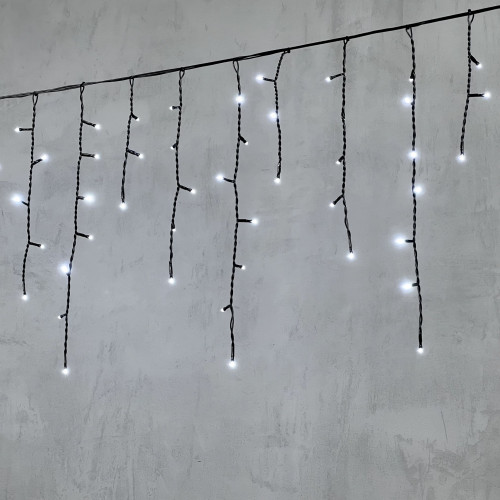 Светодиодная бахрома 3,1*0,5 м., 150 холодных белых LED ламп, черный провод ПВХ, LTC (PIL150-11-2W) в Санкт-Петербурге