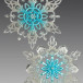 Украшение &quot;Снежинка серебряно-синий&quot; цвет, (161154)