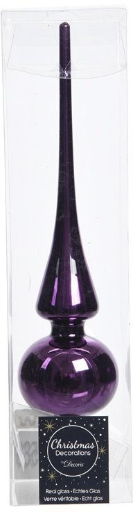 Елочная макушка Classic 26 см, фиолетовая, стекло, KAEMINGK (114669)