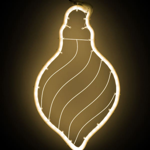 Светодиодная фигура Шар из акрилайта 24*42 см., 220В, теплое белое свечение, LTC (HFS1-2WW)