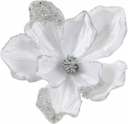 Цветок Магнолия Прекрасная белая 20*23 см, на клипсе, House of seasons (83896)