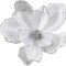 Цветок Магнолия Прекрасная белая 20*23 см, на клипсе, House of seasons (83896)