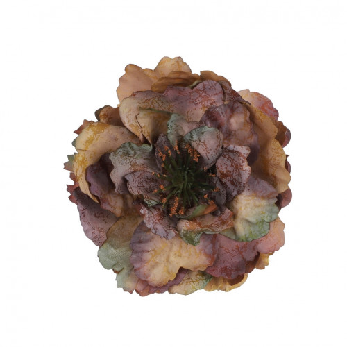 Декоративный цветок на клипсе пион, коричневый, 8*14 см. House of Seasons (84778)
