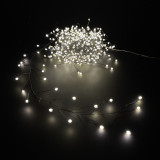 Светодиодная нить Капли 400 белых ламп, 10 м., 24В, черный провод, LUCA (84917)