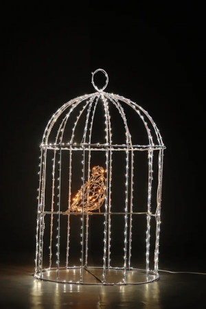 Светодиодная инсталляция Птичка в клетке 140 см., Сад Радости (SR143)