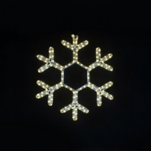 Светодиодная фигура Снежинка 80 см., 24В, Тёплый белый, TeamProf (960225)