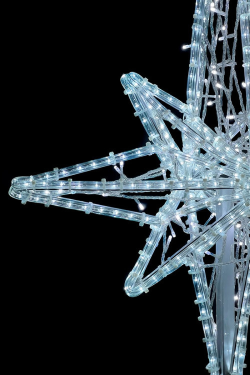 Светодиодная макушка Роза Ветров 100 см., Белая, 220В, LTC (LC-13220)