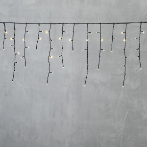Светодиодная бахрома 3,1*0,5 м., 150 теплых белых LED ламп, черный провод ПВХ, LTC (PIL150-11-2WW)