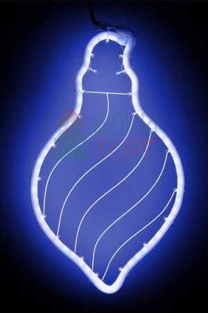Светодиодная фигура из акрилайта синее свечение, 24*42 см., 220В, Beauty Led (HFS1-2B)
