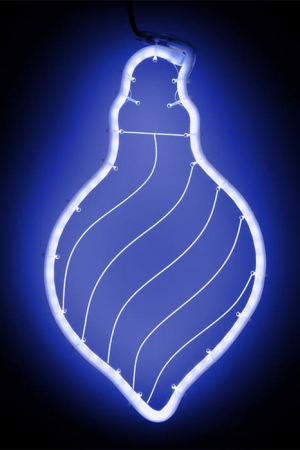 Светодиодная фигура Шар из акрилайта 24*42 см., 220В, синее свечение, LTC (HFS1-2B)