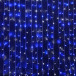 Светодиодный облегченный занавес 2*1.5 м., 220V, 300 сине-белых LED ламп, прозрачный ПВХ провод, Rich LED (RL-CS2*1.5-T/BW) в Санкт-Петербурге