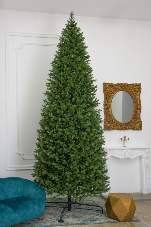 Искусственная ель Торжественная 4 м., 100% литая, 1300 теплых белых LED ламп ЕлкиТорг (168400)