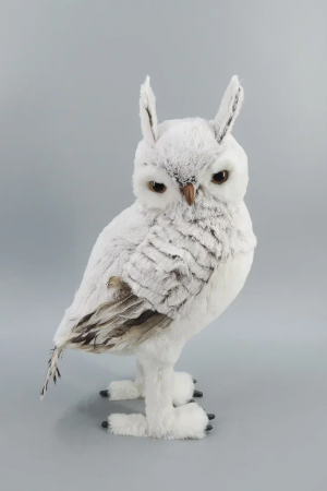 Декоративная фигура Полярная Сова 23*18*42 см., серый, пенопласт, Christmas DeLuxe (14307)