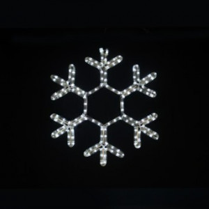 Светодиодная фигура Снежинка 80 см., 24В, Холодный белый, TeamProf (960226)