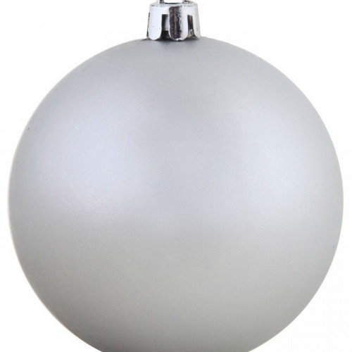 Пластиковый матовый шар 250 мм, цвет серебро, Snowmen (ЕК0089)