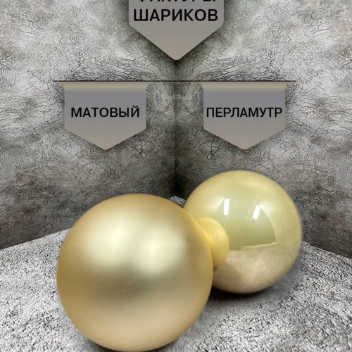 Набор стеклянных шаров Шампань 26 шт., Christmas DeLuxe (86450)