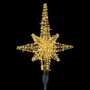 Светодиодная макушка Роза Ветров 100 см., Тепло-Белая, 220В, LTC (LC-13221)