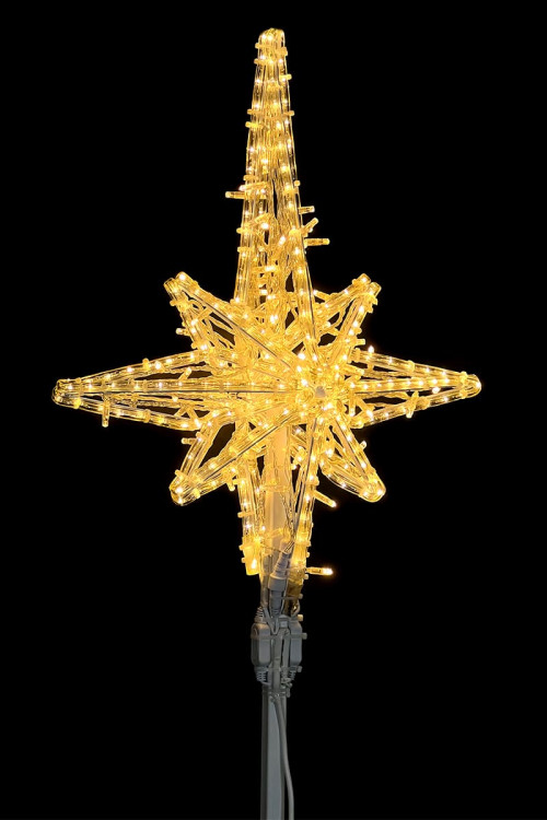 Светодиодная макушка Роза Ветров 100 см., Тепло-Белая, 220В, LTC (LC-13221)