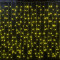 Светодиодный облегченный занавес 2*1.5 м., 220V, 300 желтых LED ламп, прозрачный ПВХ провод, Rich LED (RL-CS2*1.5-T/Y)