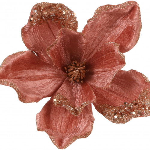 Цветок Магнолия Прекрасная розовая 20*23 см, на клипсе, House of seasons (83898)