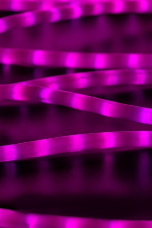 Дюралайт светодиодный 2-х проводной, диаметр 13 мм., 220В, розовые LED лампы 36 шт на 1 м., бухта 100 м., матовый, статика, Teamprof (TPF-DL-2WHM-100-240-P)