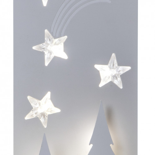 Светильник декоративный Звездный Лес 50х15 см., 14 LED ламп, на батарейках, белый, Star Trading (650-18) в Санкт-Петербурге