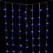 Светодиодный занавес 2*2 м., 400 синих LED ламп, облегченный, прозрачный провод ПВХ, LTC (PCL400NOT-10-2B)