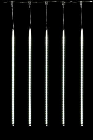 Гирлянда Тающие сосульки 5*1 м., 24V., 480 холодных белых LED ламп, коннектор, черный ПВХ, LTC (CCL480-10-1W)