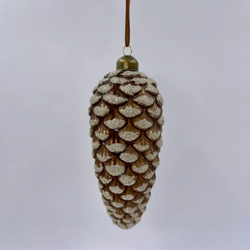 Набор елочных украшений Шишки 15х6,8 см., коричневый, 3 шт., Christmas DeLuxe (13123)