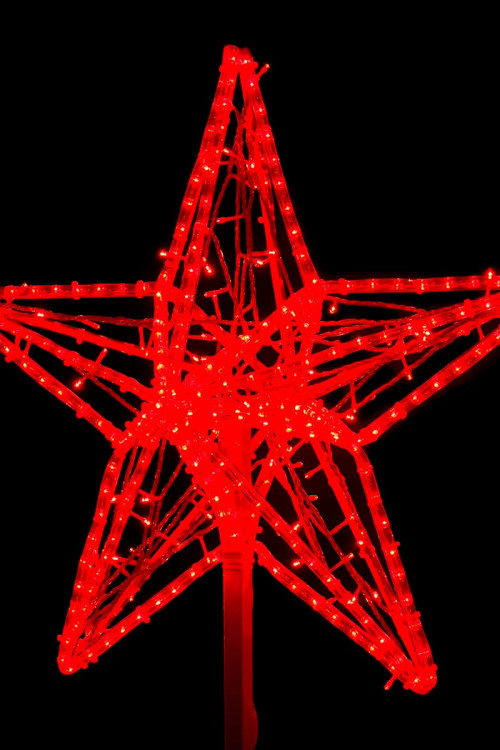 Светодиодная макушка &quot;Кремлевская Звезда&quot; 70 см., Красная, 220В, LTC (LC-13230)