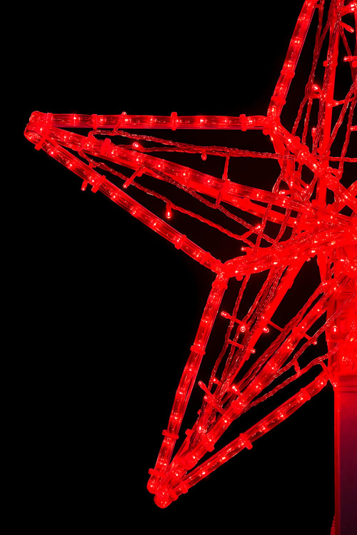 Светодиодная макушка &quot;Кремлевская Звезда&quot; 70 см., Красная, 220В, LTC (LC-13230)