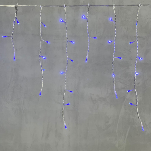 Светодиодная бахрома 4,9*0,5 м., 240 синих LED ламп, прозрачный провод ПВХ, Beauty Led (PIL240-10-2B) в Санкт-Петербурге