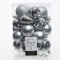 Набор пластиковых шаров Александрия mix, серебро, 34 шт, Kaemingk (022701) 
