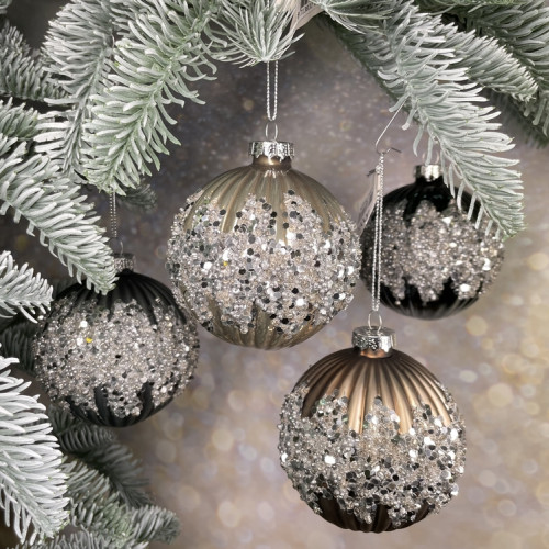 Набор стеклянных шаров Лауф 80 мм., 12 шт., House of seasons (85537)  