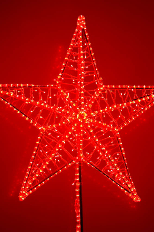 Макушка Кремлевская 200 см. для елей высотой от 15 до 30 м., красная, Green Trees (krem-200red)