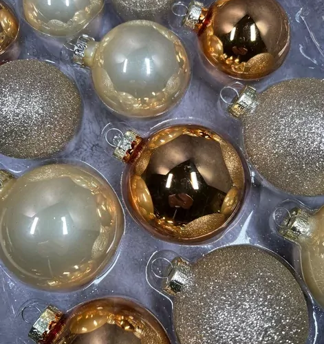 Набор стеклянных шаров Брызги шампанского 42 шт., Christmas DeLuxe (87159)
