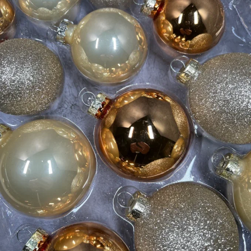 Набор стеклянных шаров Брызги шампанского 42 шт., Christmas DeLuxe (87159)