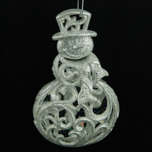 Украшение &quot;Снеговик&quot; цвет шампань, 12 см. (150037)