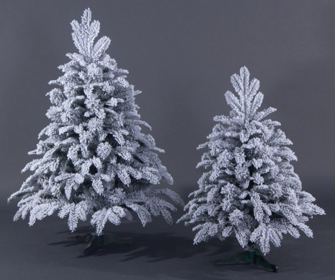 Искусственная ель Альпийская заснеженная 90 см., литая хвоя+пвх, Max Christmas (ЕАЛП09)