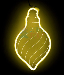 Светодиодная фигура из акрилайта желтое свечение, 24*42 см., 220В, Beauty Led (HFS1-2Y)