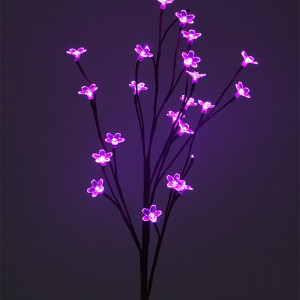 Светодиодная флористика Ветка Сакуры 1м., 220V, 24 пурпурных LED ламп, коричневый провод, Beauty Led (LC176L-B024V-33)