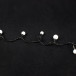 Светодиодная нить шарики 10 м., 220V, 100 теплых белых LED ламп, диаметр шариков 2*1,6*1*1,4 см., черный провод, Winner Light (ww.01.5В.100+Mixball)