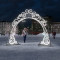 Светодиодная арка Снегурочка 3.8*3.3 м., холодный-белый, Conso (ARK-001-1001)