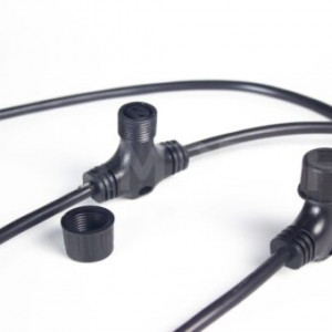 Соединительная шина, 2 pin, Т-образный коннектор, 50 м., 40 лучей, чёрный, TeamProf (TPF-SC2/50-40-B)